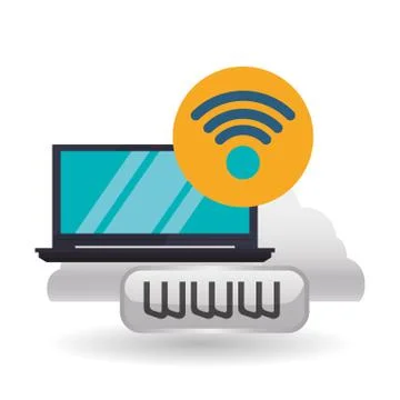 Cloud computing design. Media icon. Isolated illustration Illustrazione stock
