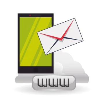 Cloud computing design. Media icon. Isolated illustration 스톡 일러스트