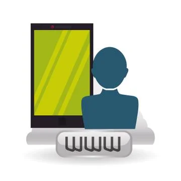 Cloud computing design. Media icon. Isolated illustration Illustrazione stock