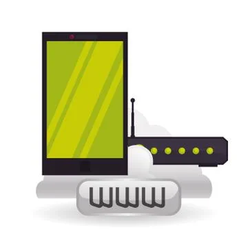 Cloud computing design. Media icon. Isolated illustration イラスト素材