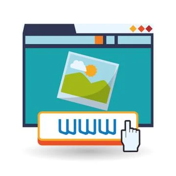 Cloud computing design. Media icon. Isolated illustration Illustrazione stock
