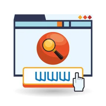 Cloud computing design. Media icon. Isolated illustration Stock Illustration