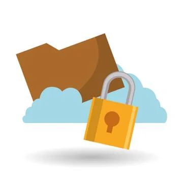 Cloud computing design. Media icon. Isolated illustration Illustrazione stock