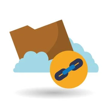 Cloud computing design. Media icon. Isolated illustration 스톡 일러스트