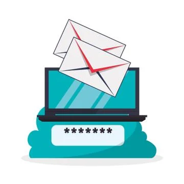 Cloud computing design. Media icon. Isolated illustration Illustrazione stock