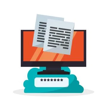 Cloud computing design. Media icon. Isolated illustration イラスト素材