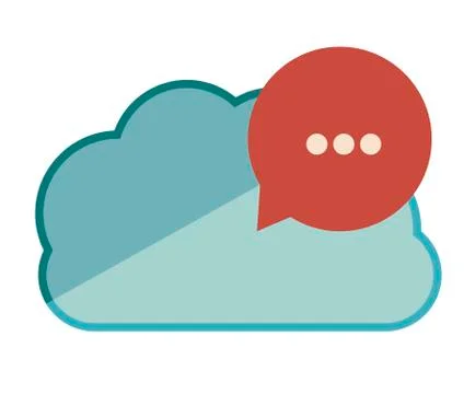 Cloud computing design over white background, vector illustration Stock Illustration