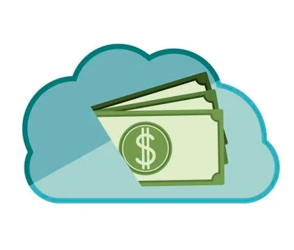 Cloud computing design over white background, vector illustration Stock Illustration