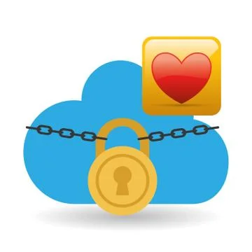 Cloud computing design. social media icon. online concept イラスト素材