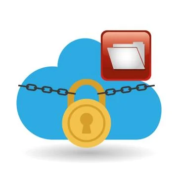 Cloud computing design. social media icon. online concept Illustrazione stock