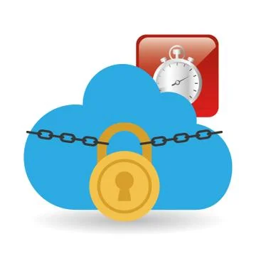 Cloud computing design. social media icon. online concept イラスト素材