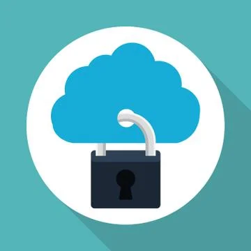 Cloud computing design. social media icon. online concept Illustrazione stock