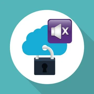 Cloud computing design. social media icon. online concept イラスト素材