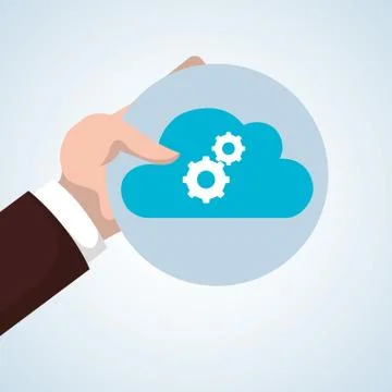 Cloud computing design. Trip icon. Flat illustration Stock Illustration