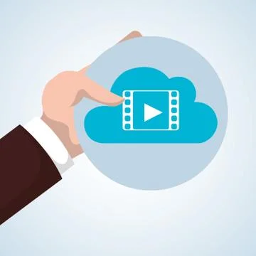 Cloud computing design. Trip icon. Flat illustration イラスト素材