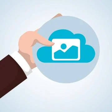 Cloud computing design. Trip icon. Flat illustration イラスト素材