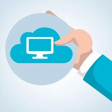 Cloud computing design. Trip icon. Flat illustration 库存插图