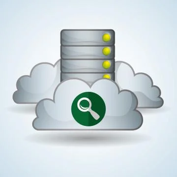 Cloud computing design. Trip icon. Flat illustration Illustrazione stock