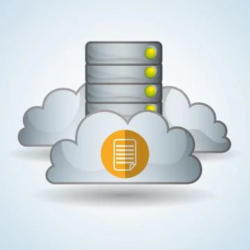 Cloud computing design. Trip icon. Flat illustration Stock Illustration