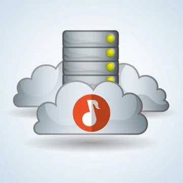 Cloud computing design. Trip icon. Flat illustration Illustrazione stock