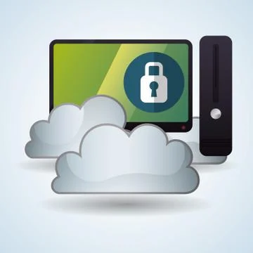 Cloud computing design. Trip icon. Flat illustration Illustrazione stock