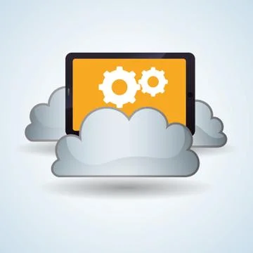 Cloud computing design. Trip icon. Flat illustration 스톡 일러스트