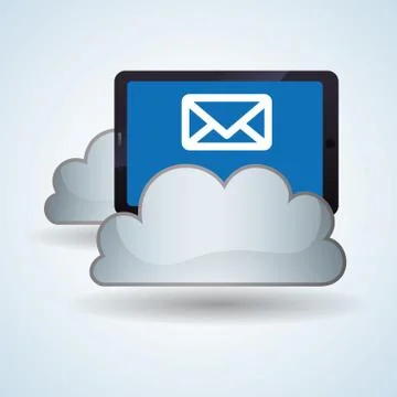 Cloud computing design. Trip icon. Flat illustration Stock Illustration