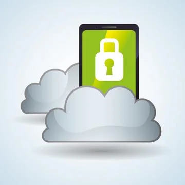 Cloud computing design. Trip icon. Flat illustration Stock Illustration
