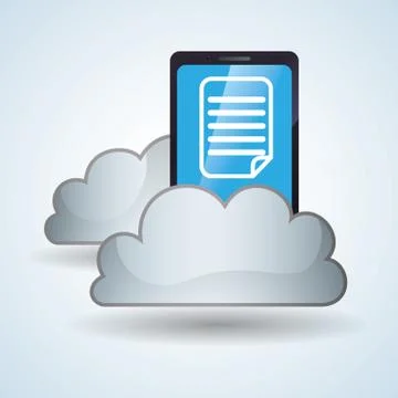 Cloud computing design. Trip icon. Flat illustration Illustrazione stock