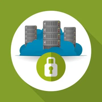 Cloud computing design. Trip icon. Flat illustration , vector Stock Illustration