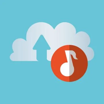 Cloud computing design. Trip icon. Flat illustration , vector Stockillustratie