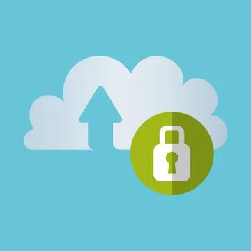 Cloud computing design. Trip icon. Flat illustration , vector Illustrazione stock