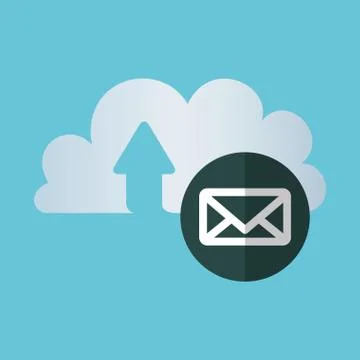 Cloud computing design. Trip icon. Flat illustration , vector Stock Illustration