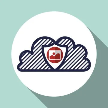 Cloud computing design. Trip icon. Flat illustration , vector 스톡 일러스트
