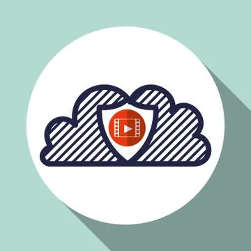 Cloud computing design. Trip icon. Flat illustration , vector イラスト素材