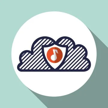 Cloud computing design. Trip icon. Flat illustration , vector Stockillustratie