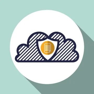 Cloud computing design. Trip icon. Flat illustration , vector Stock Illustration