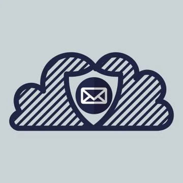 Cloud computing design. Trip icon. Flat illustration , vector 스톡 일러스트