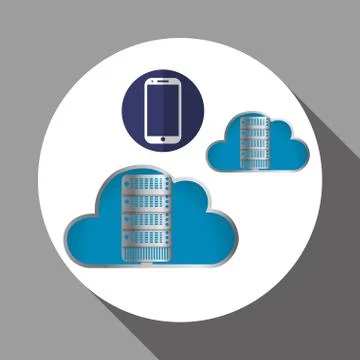 Cloud computing design. Trip icon. Flat illustration , vector 스톡 일러스트