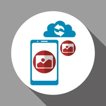 Cloud computing design. Trip icon. Flat illustration , vector Stockillustratie