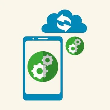 Cloud computing design. Trip icon. Flat illustration , vector Illustrazione stock