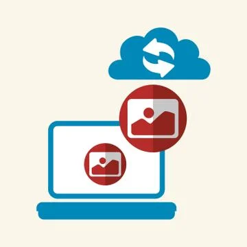 Cloud computing design. Trip icon. Flat illustration , vector 스톡 일러스트