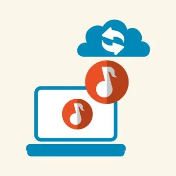 Cloud computing design. Trip icon. Flat illustration , vector Stockillustratie