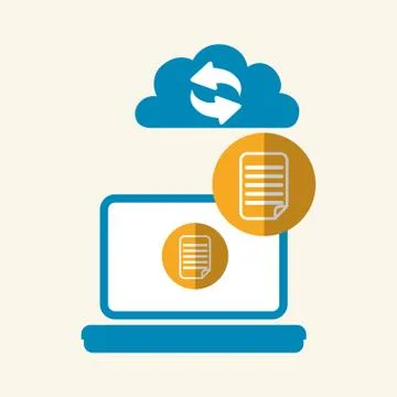 Cloud computing design. Trip icon. Flat illustration , vector Illustrazione stock