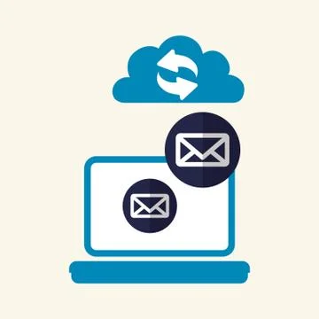 Cloud computing design. Trip icon. Flat illustration , vector Stock Illustration