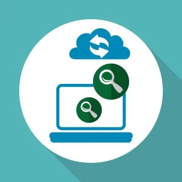 Cloud computing design. Trip icon. Flat illustration , vector Illustrazione stock