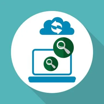 Cloud computing design. Trip icon. Flat illustration , vector Illustrazione stock