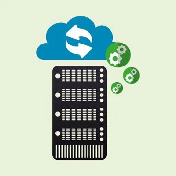 Cloud computing design. Trip icon. Flat illustration , vector Stockillustratie