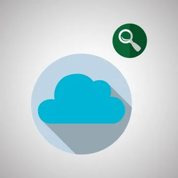 Cloud computing design. Trip icon. Flat illustration イラスト素材