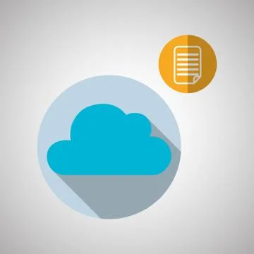 Cloud computing design. Trip icon. Flat illustration 스톡 일러스트